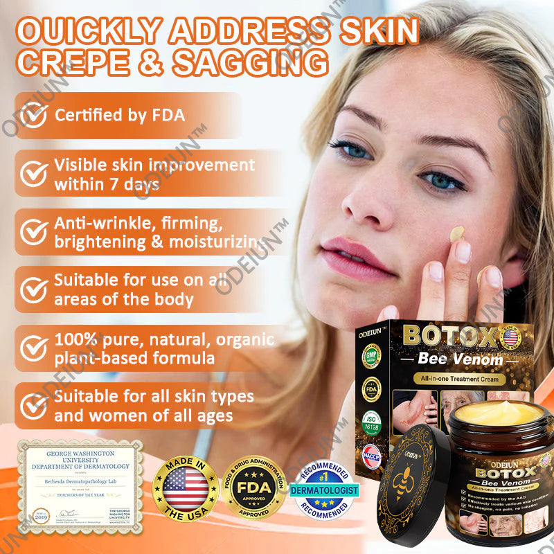 đđFlash Sale - â¨ODEIUN⢠BOTOX Bee Venom All-in-one Treatment Cream đĽ LAST DAY 80% OFF đđ
