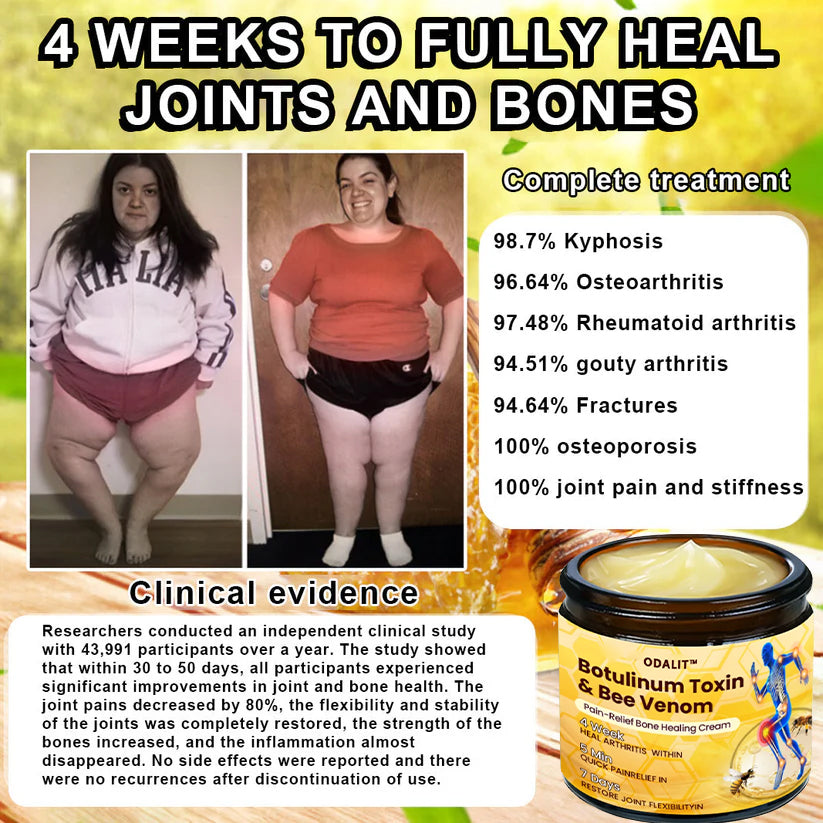 🎁💎Flash Sale - ODALIT™ Botulinum Toxin & Bee Venom Pain-Relief Bone Healing Cream🐝