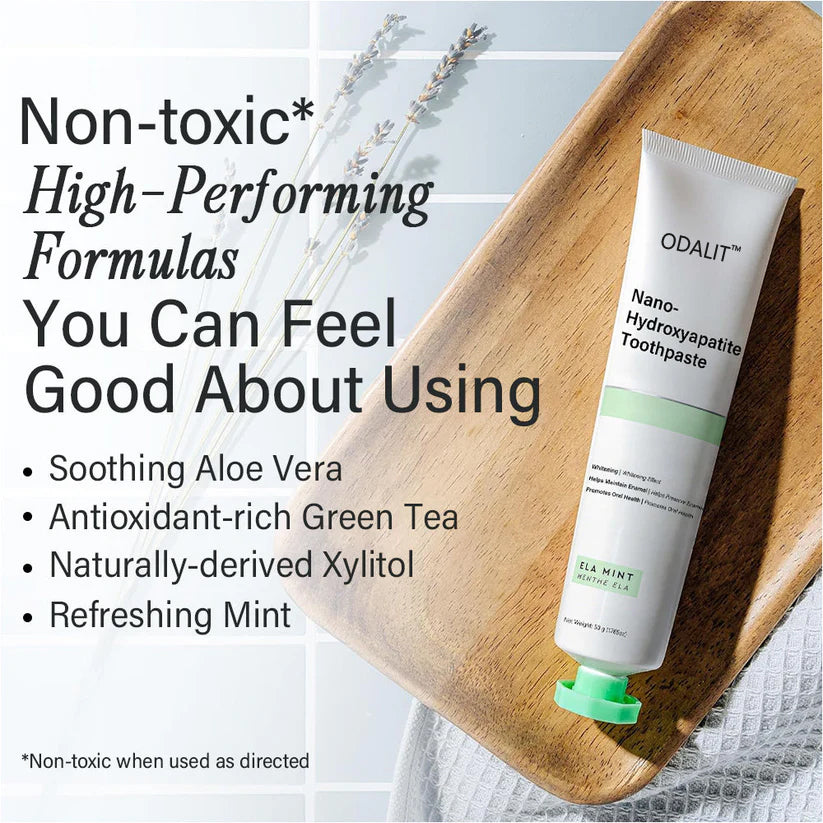 ✅Official Store | ODALIT™ Fluoride-Free Nano Hydroxyapatite Toothpaste 🧑🏽‍⚕️Obtain American Dental Association (ADA) Certification(Helps remineralize teeth, repair cavities, treat periodontitis and mouth ulcers, and restore gum recession)