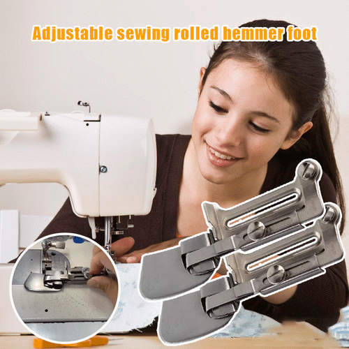 🎄Christmas-Sale 49%OFF - Adjustable Sewing Rolled Hemmer Foot